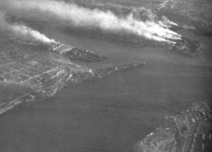 1942 год: Севастополь. Вид сверху.