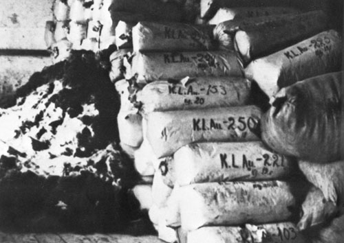 Волосы сожженных в крематориях женщин